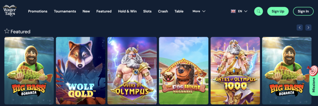 Wager Tales Credit Card Casino